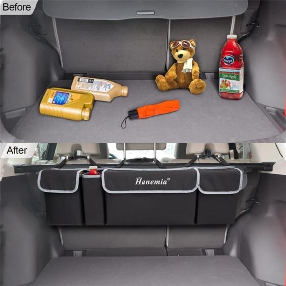 Car Trunk Organizer and Storage, Backseat Hanging Organizer for SUV, Truck, MPV - Picture 4 of 7